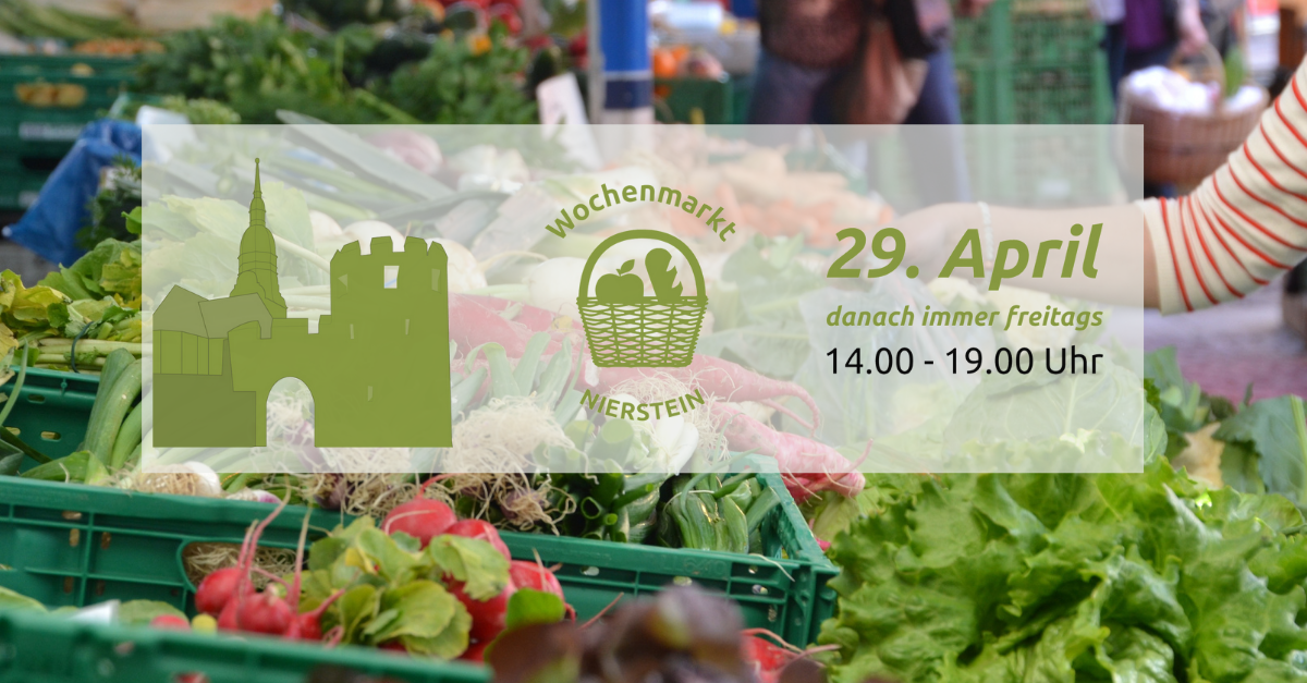 Wochenmarkt für Nierstein öffnet Ende April am Fronhof
